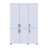 Kleiderschrank Doros Thorn Weiß 3 Türen Kleiderstange 135x51,6x200 (44900483)