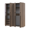 Kleiderschrank mit Schubladen Doros Kasper Cremona Cannolo 2+2 Türen 180x48x204 (42005729)
