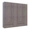 Kleiderschrank Doros Lukas Cannolo / Cannolo 3+3 Türen 270x50x240 (42005243)