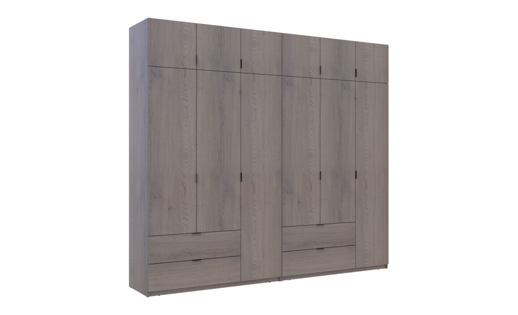 Kleiderschrank Doros Lukas Cannolo / Cannolo 3+3 Türen 270x50x240 (42005243)