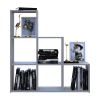 Regalsystem Doros Step 3x3 Grau offen 102,6x28,8x106,1 (41516178)