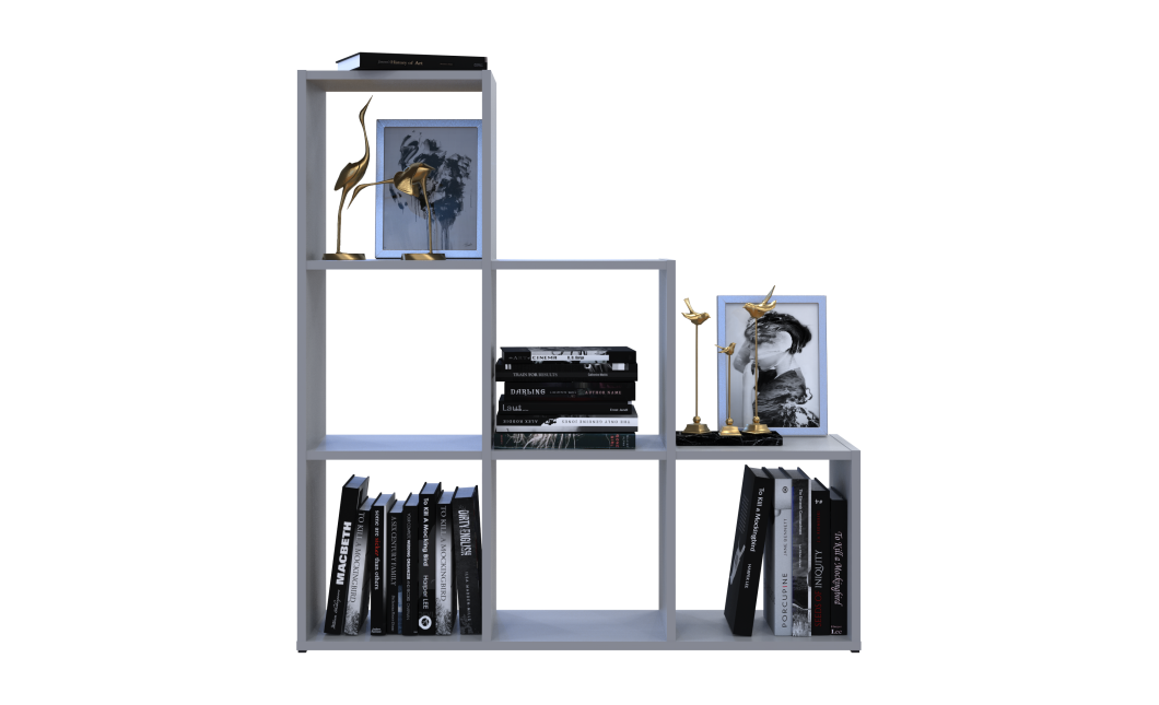 Regalsystem Doros Step 3x3 Grau offen 102,6x28,8x106,1 (41516178)