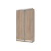 Kleiderschrank Doros City Light Schiebetüren Sonoma Eiche 2 Türen 120x45x225 (42002011)