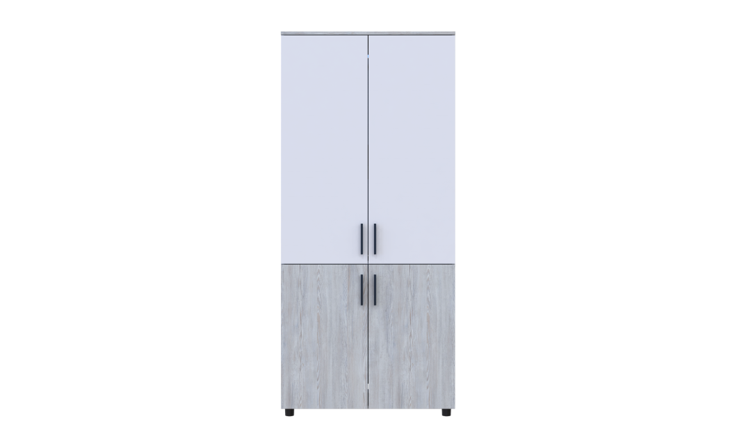 Kleiderschrank Doros Thorn Natti Kiefer/Weiß 2 Türen Kleiderstange 90x51,6x200 (44900459)