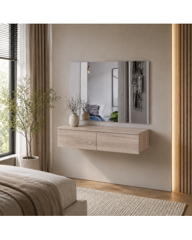 Möbelset Doros Levia mit Spiegel Sonoma Eiche 100x32x100 (42005388)