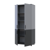 Kleiderschrank Doros Thorn Anthrazit/Grau 2 Türen Böden 90x51,6x200 (44900472)