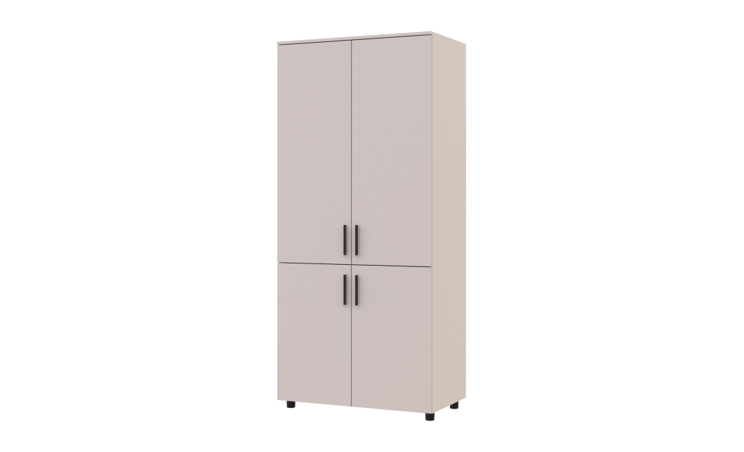 Kleiderschrank Doros Thorn Kaschmir 2 Türen Böden 90x51,6x200 (44900448)