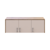Anbauschrank Doros Rondi Artisan Eiche / Kaschmir 3 Türen 121x52x41 (80737823)
