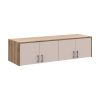 Anbauschrank Doros Rondi Artisan Eiche / Kaschmir 4 Türen 160x52x41 (80737833)