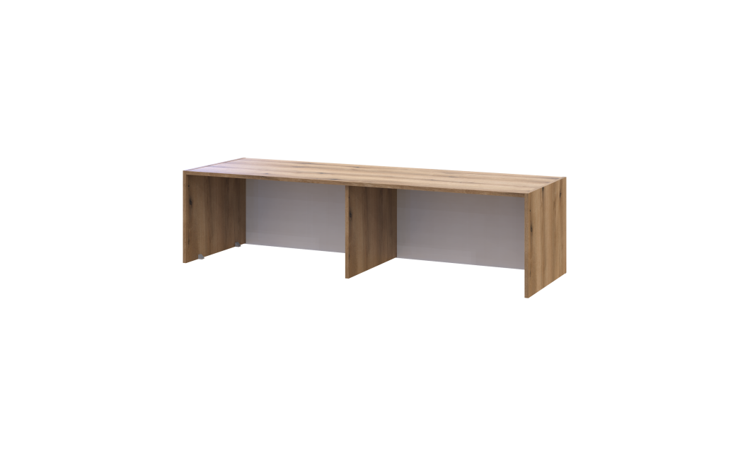 Anbauschrank Doros Rondi Artisan Eiche / Kaschmir 4 Türen 160x52x41 (80737833)
