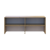 Hoher Aufsatz Doros Rondi Artisan Eiche / Graphitgrau 4 Türen 160x52x65 (41516184)