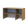 Hoher Aufsatz Doros Rondi Artisan Eiche / Kaschmir 3 Türen 121x52x65 (41516183)
