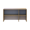Hoher Aufsatz Doros Rondi Artisan Eiche / Kaschmir 3 Türen 121x52x65 (41516183)