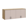 Hoher Aufsatz Doros Rondi Artisan Eiche / Kaschmir 4 Türen 160x52x65 (41516185)