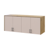 Hoher Aufsatz Doros Rondi Artisan Eiche / Kaschmir 4 Türen 160x52x65 (41516185)