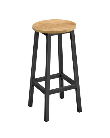 Barhocker Eiche/Schwarz (10029011)