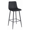 Barhocker POZZA Samt Schwarz/Schwarz (10038561)