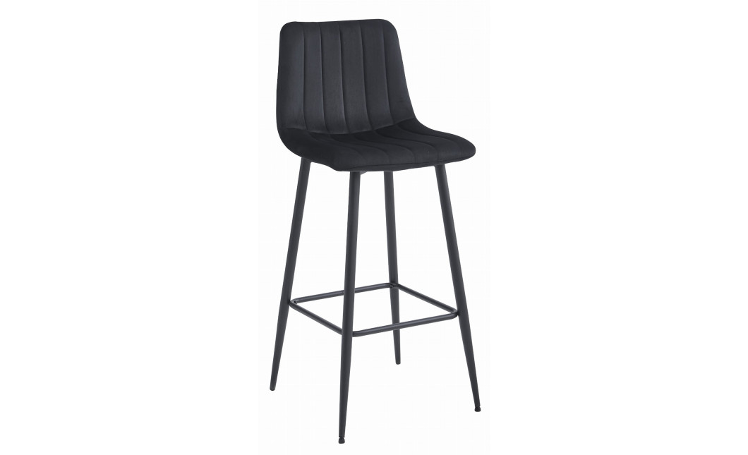 Barhocker POZZA Samt Schwarz/Schwarz (10038561)