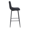 Barhocker POZZA Samt Schwarz/Schwarz (10038561)