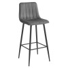 Barhocker POZZA Samt Dunkelgrau/Schwarz (10038571)