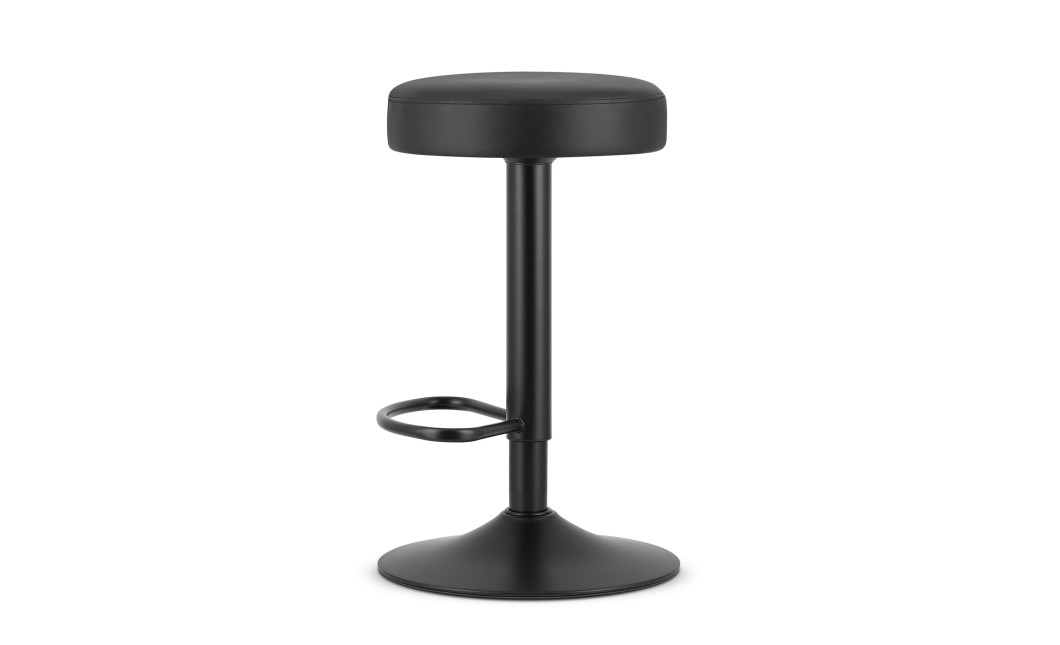 Barhocker ROJST Kunstleder Schwarz/Schwarz (10037751)