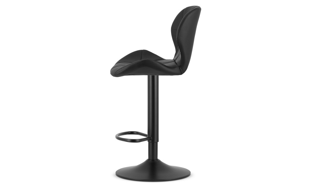 Barhocker WEST Kunstleder Schwarz/Schwarz (10039771)