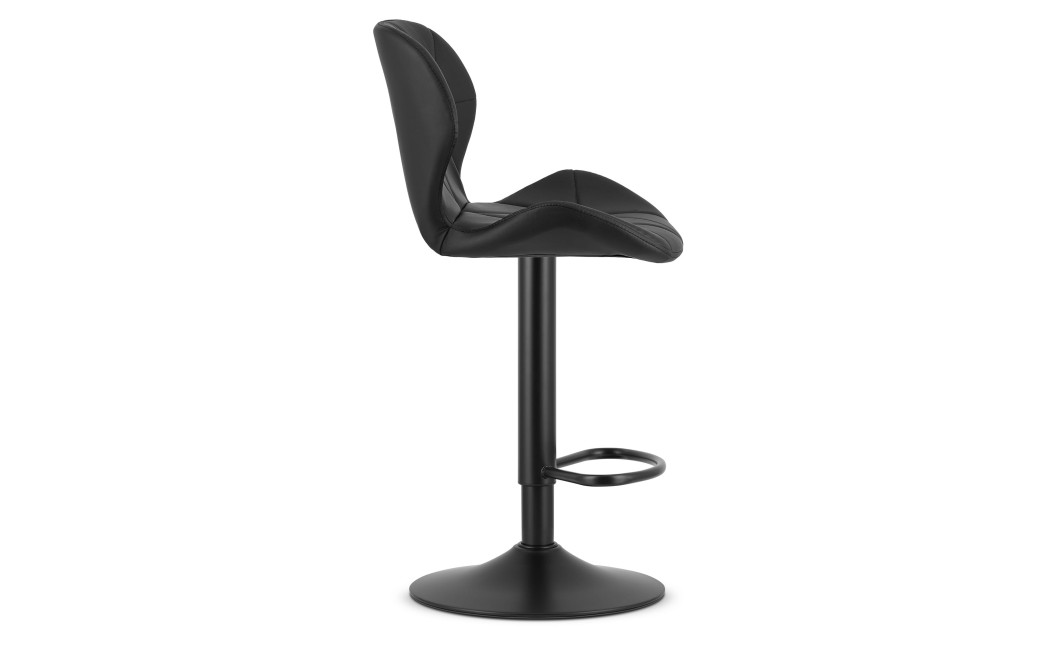 Barhocker WEST Kunstleder Schwarz/Schwarz (10039771)