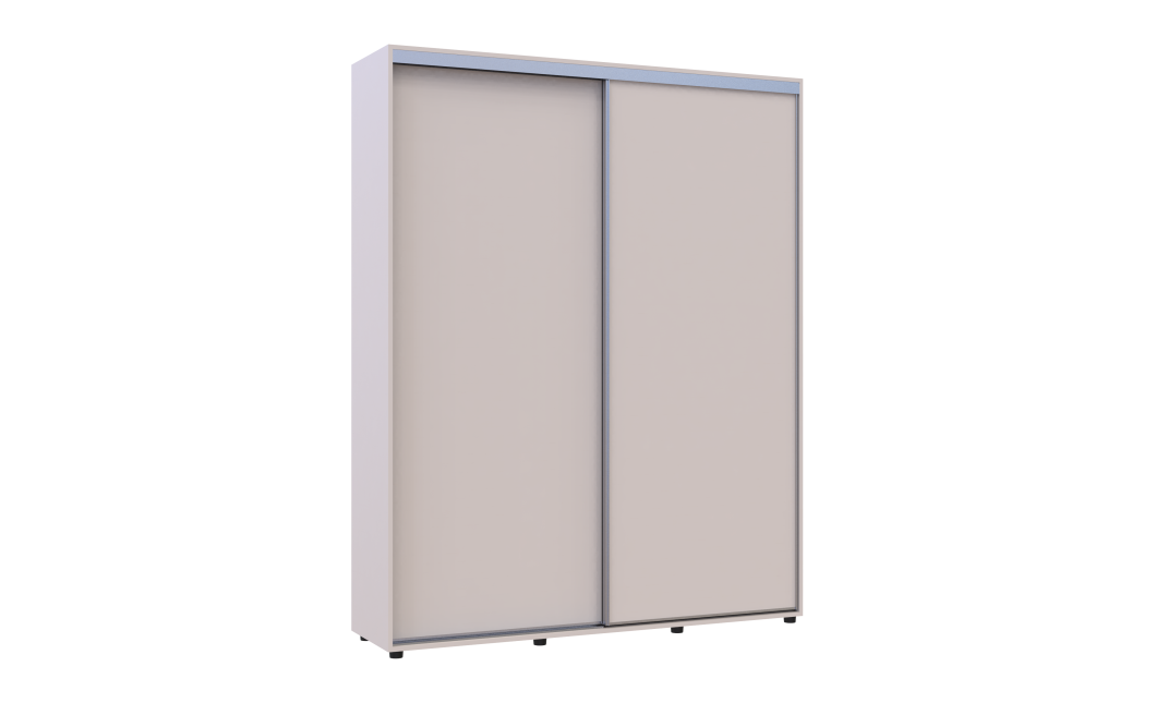 Kleiderschrank Doros Sigma Slim Schiebetüren Kaschmir 2 Türen 170x45x214.4 (42005451)
