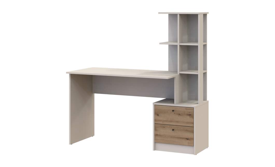 Computertisch Doros T7 Kaschmir Ewok Eiche 136x55x138 (41516059)