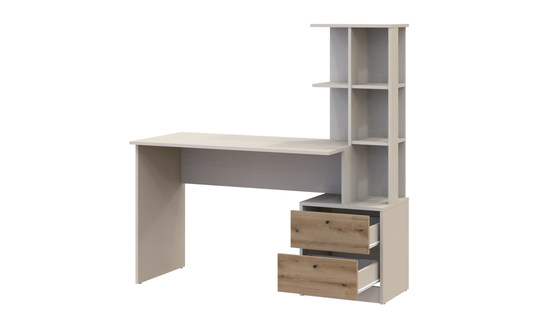 Computertisch Doros T7 Kaschmir Ewok Eiche 136x55x138 (41516059)