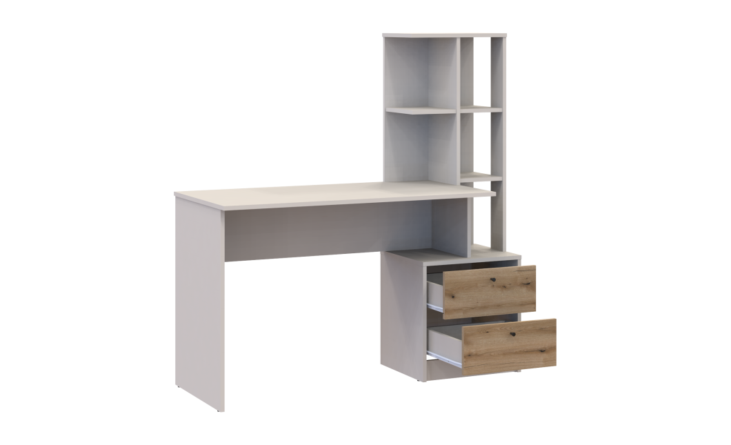 Computertisch Doros T7 Kaschmir Ewok Eiche 136x55x138 (41516059)