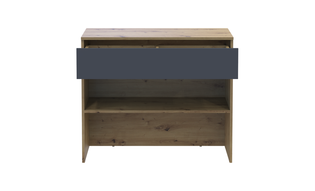 Schuhschrank Doros Split Artisan Eiche / Graphitgrau 94x39x80 (41901271)