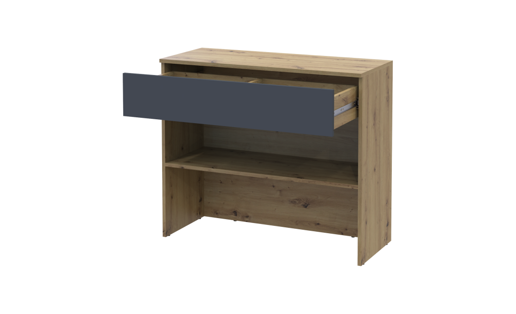 Schuhschrank Doros Split Artisan Eiche / Graphitgrau 94x39x80 (41901271)