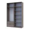 Kleiderschrank Doros Lukas mit Drehtüren Cannolo 160x50x240 (44900366)