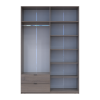 Kleiderschrank Doros Lukas mit Drehtüren Cannolo 160x50x240 (44900366)