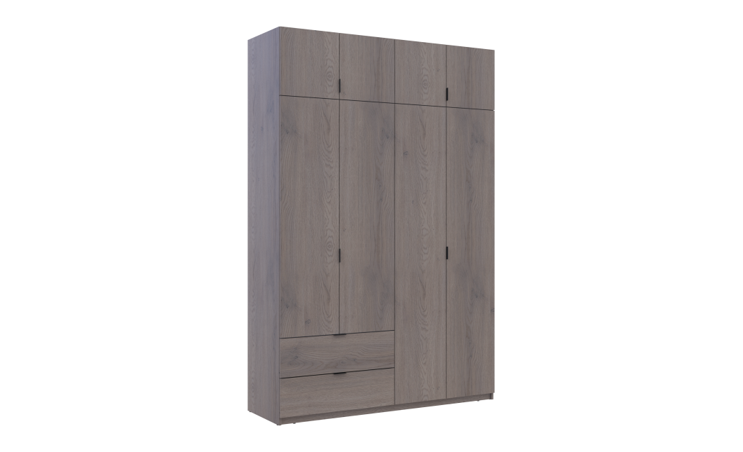 Kleiderschrank Doros Lukas mit Drehtüren Cannolo 160x50x240 (44900366)