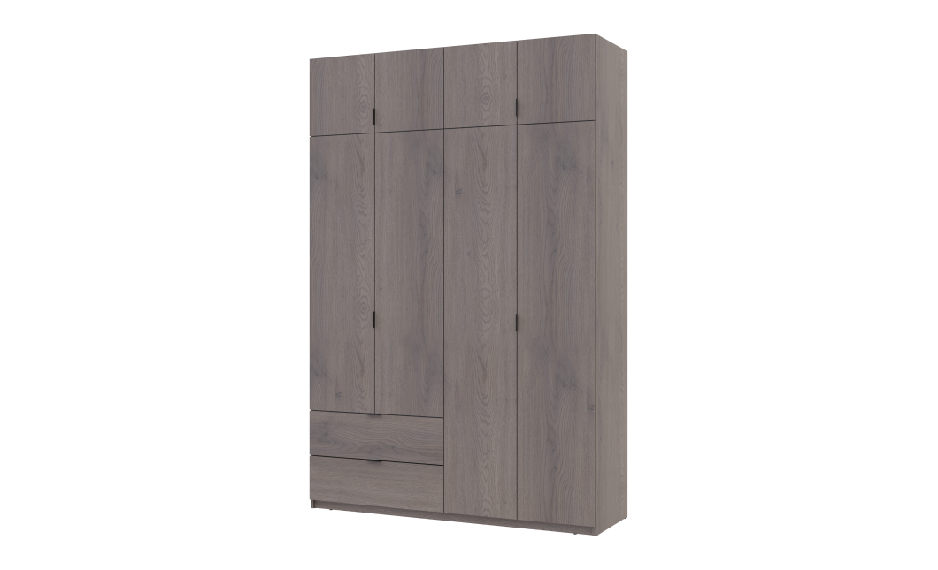 Kleiderschrank Doros Lukas mit Drehtüren Cannolo 160x50x240 (44900366)