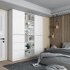 Kleiderschrank Doros Morgan Weiß mit Schubladen 180x40x210 (42002246)