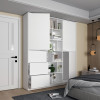 Kleiderschrank Doros Morgan Weiß mit Schubladen 180x40x210 (42002246)
