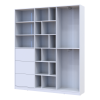 Kleiderschrank Doros Morgan Weiß mit Schubladen 180x40x210 (42002246)