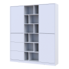 Kleiderschrank Doros Morgan Weiß mit Schubladen 180x40x210 (42002246)