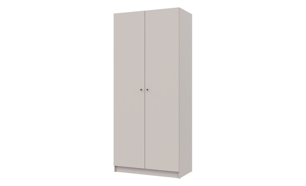 Kleiderschrank Doros Promo mit Drehtüren Kaschmir mit Böden 2 Türen 90x48x204 (80737670)