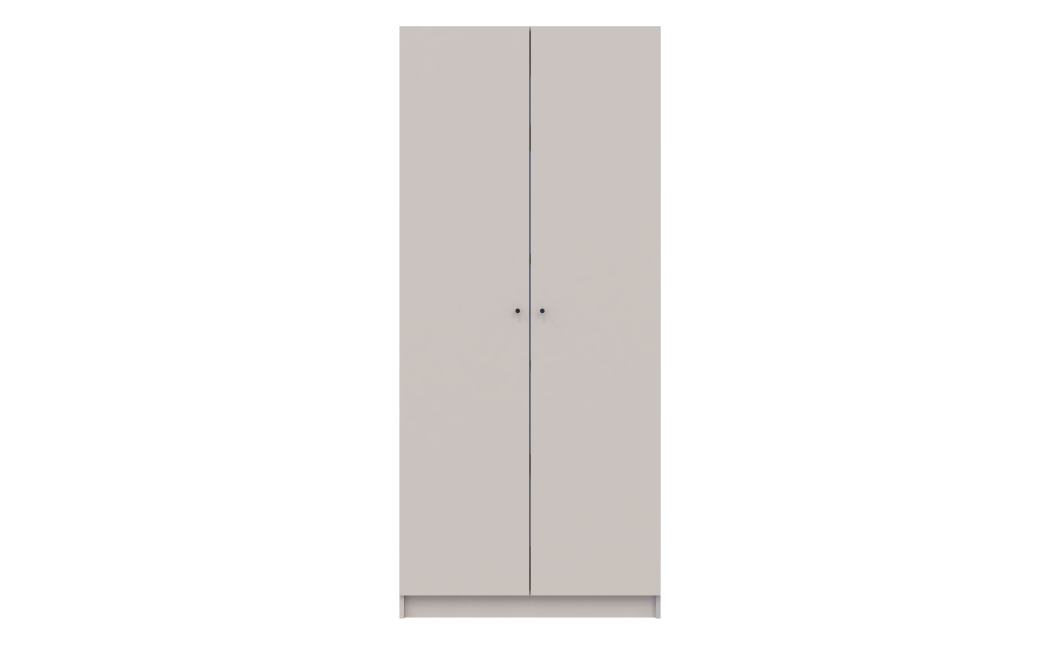 Kleiderschrank Doros Promo mit Drehtüren Kaschmir mit Böden 2 Türen 90x48x204 (80737670)