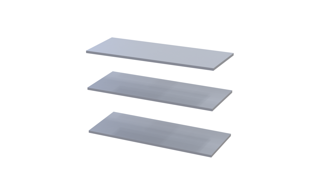 Kleiderschrank Doros Promo mit Drehtüren Grau mit Regalböden 2 Türen 90x48x204 (80737770)