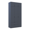 Kleiderschrank Doros Lukas mit Drehtüren Graphitgrau 3 Türen 120x50x240 (80737797)