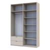 Kleiderschrank Doros Lukas mit Drehtüren Kaschmir 160x50x240 (80737728)