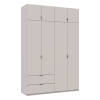 Kleiderschrank Doros Lukas mit Drehtüren Kaschmir 160x50x240 (80737728)
