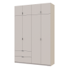 Kleiderschrank Doros Lukas mit Drehtüren Kaschmir 160x50x240 (80737728)