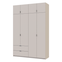 Kleiderschrank Doros Lukas mit Drehtüren Kaschmir 160x50x240 (80737728)