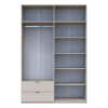 Kleiderschrank Doros Lukas mit Drehtüren Kaschmir 160x50x240 (80737728)
